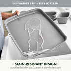 GreenPan Premiere Ovenware Healthy Ceramic Nonstick 18" x 13" Half Rectangular Baking Pan, PFAS-Free, Warp-Free Bakeware, Durable Quick Heating Tray, Oven Safe to 600F, Dishwasher Safe, Gray