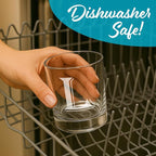 (L-Monogram)- 4 Piece Set of 11 Ounce Engraved Heavy Base Rocks Glasses Elegant Glass-Multi-Purpose Beverage-Rocks Glass- Gift for any Occasion- By: On The Rox