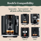 Roobi Compatible Milk System Cleaning Powder for Jura. Specially formulated for Jura Automatic Espresso Coffee Machines. 100% Vegan, Carbon Neutral.