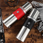 Portable Burr Coffee Grinder, Electric Adjustable Burr Mill Machine Suitable for Travel,Camping with Bag (Red)