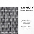 LEXMORE Placemats Set of 8 Vinyl/Plastic Woven Place Mats for Kitchen Table Indoor/Outdoor Washable Placemat Wipeable Dining Table Mats(Dark Gray)