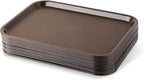 New Star Foodservice Fast Food Tray, Set of 12 (Brown, 10 by 14 Inch)