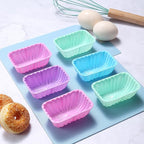 Tongjude 45 Pieces Silicone Loaf Pan for Baking Bread, 4 Cups Silicone Baking Pans Set, Fluted Cupcake, Non-Stick Kitchen Oven Baking Pans, with Measuring Cups and Spoons Set, Grey