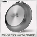 Calphalon Classic Stainless Steel Cookware Set, 10-Piece, Impact-Bonded Aluminum Base, Stay-Cool Handles