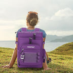 Large Waterproof Insulated Cooler Backpack for Men & Women, Leak Proof Cooler Backpack for Camping, Beach, Fishing, Picnic, Travel, Outdoor, 30L, 48Cans