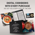 Zulay Kitchen 6 Quart Enameled Cast Iron Dutch Oven Pot with Lid – Premium Durability & Oven Safe up to 500°F – Heavy Duty Cookware Perfect for Bread Baking, Stews, Braising & Roasting – White