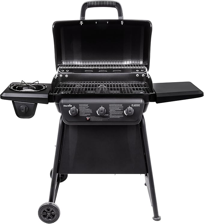 Char-Broil® Classic Series™ Convective 3-Burner with Side Burner Propane Gas Stainless Steel Grill - 463773817-P2
