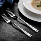 20-Piece Alexander Fine Silverware Set, Service for 4, 18/10 Stainless Steel, Well Made, Dishwasher Safe, Heavy Duty Flatware Set