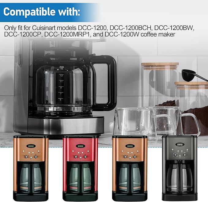 Coffee Machine Brew Basket Bottom Spring Loaded Stopper Kits Replacement for Cuisinart Coffee Makers, Coffee Maker Parts Fit for Cuisinart DCC-1200, DCC-1200BCH, DCC-1200BW Brew Basket,2Pack
