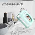 Lord Eagle Hand Mixer Electric 400W, 5 Speed handheld Mixer, 5 Stainless Steel Accessories for Baking Cake Egg Cream Food Beater, Turbo Boost/Self-Control Speed + Eject Button