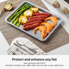 LEXMORE PVC Woven Placemats 8 PCS Wipeable Indoor/Outdoor Table Mats Washable Vinyl Place Mats for Dining Table, Set of 8-Light Brown