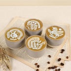 Ceramic Espresso Cups Set of 4, 5oz Espresso Coffee Mugs, Special Glazed Demitasse Cups Expresso Coffee Cup for Espresso Machine