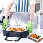 BAGSPRITE Expandable Insulated Casserole Carrier for Hot or Cold Food, Casserole Dish Carrying Case,Thermal Lasanga Lugger Tote for Pockluck, Parties, Picnic, Fits 9" x 13" Baking Dish,