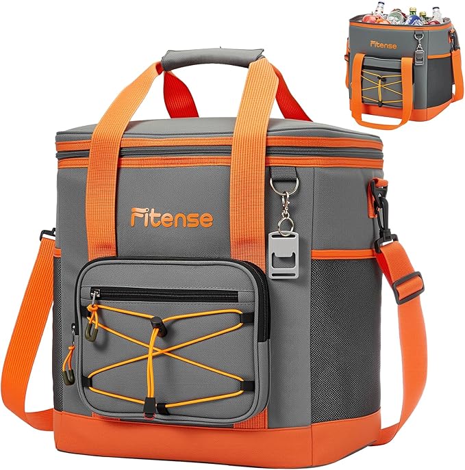 Soft Cooler Bag Insulated 20L/33L, 27/50 Cans Collapsible Camping Coolers 4-Layer Leakproof Portable Ice Chests for Beach, Travel, Picnic, Grocery, Kayaking