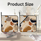 Boho Abstract Geometric Tropical Leaves Pot Holders Set of 2 Oven Hot Pads Pot Holders for Cooking Baking BBQ Gifts for Women