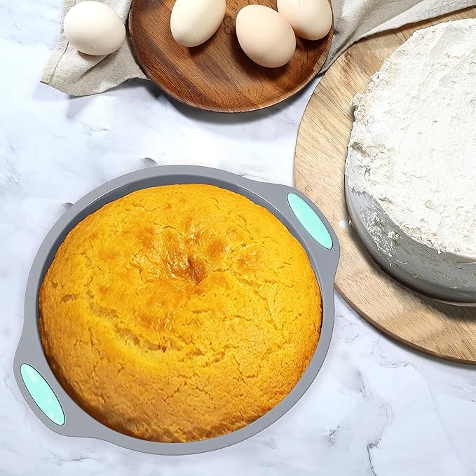 Tongjude 51 Piece Silicone Bakeware Set, Non-Stick Kitchen Oven Baking Pans, Silicone Cake Molds with Muffin Pan, Cookies Baking Sheet, Cake Pan, Donut Pan and Loaf Pan