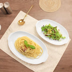 11 x 7 Inch Oval Au Gratin Baking Dishes, Set of 2, Porcelain Baking pan Oven Safe, Roasting Lasagna Pans, for Casserole Dish, Pie Plate, Baking, scalloped, potatoes, shepherds pie