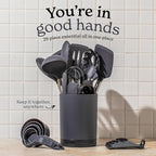 SMIRLY Kitchen Utensils Set – 26-Piece Silicone Cooking Utensils Set, Spatula Set with Holder, Stainless Steel Handle Silicone Kitchen Gadgets for Nonstick Cookware