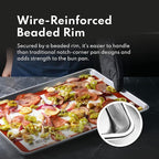 New Star Foodservice Commercial 18-Gauge Aluminum Sheet Pan and Silicone Baking Mat Set, 15 x 21 inch (Two-Thirds Size)