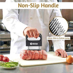 Mountain Grillers Professional 48-Blade Meat Tenderizer Tool - Premium Stainless Steel, Ergonomic Non-Slip Handle, Dishwasher Safe, Ultimate Flavor Enhancement for Steak, Chicken, Pork & More