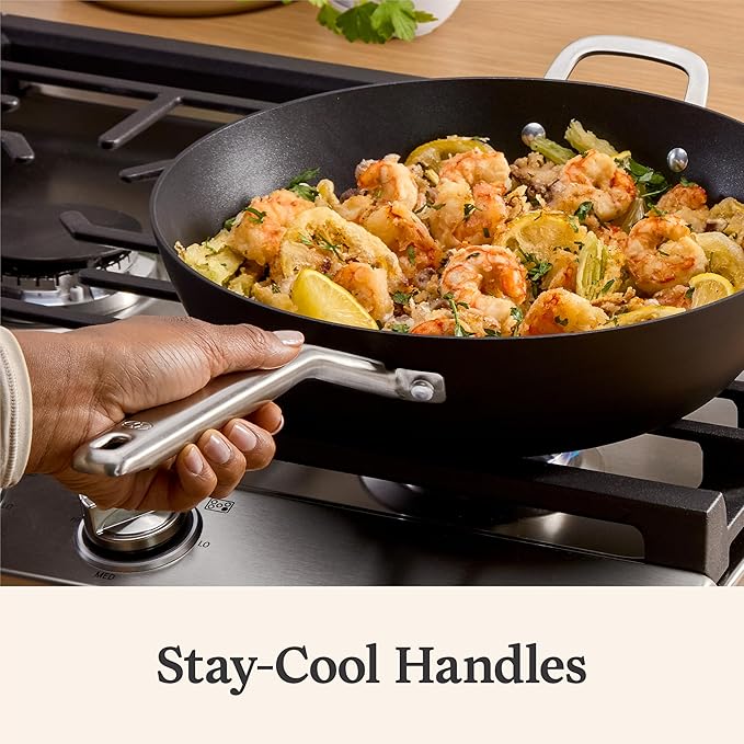 Calphalon® Hard-Anodized Nonstick 12" Jumbo Frying Pan with Lid