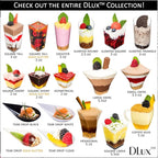 DLux 100 4-in Tear Drop Mini Appetizer Plates with Forks, Reusable Gold Glitter Clear Plastic Spoon - Dessert and Appetizers Dishes Serving Plate - Asian Spoon Set, Small Catering Dessert Tasting Cups
