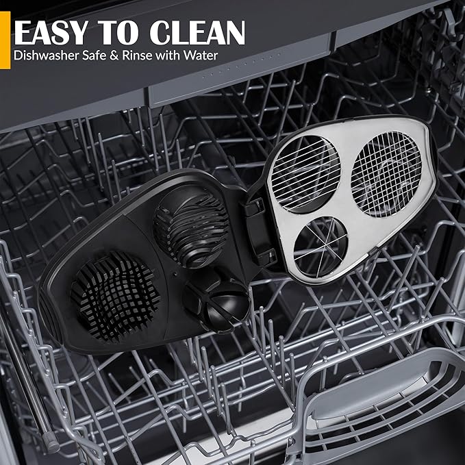 CraftyCrocodile Egg Slicer for Hard Boiled Eggs - 3 Slice Modes Egg Cutter, Heavy Duty, Stainless Steel Dicer - Kitchen Chopper Tool for Strawberry, Mushroom, Grape, Cherry Tomato - Black