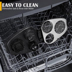 CraftyCrocodile Egg Slicer for Hard Boiled Eggs - 3 Slice Modes Egg Cutter, Heavy Duty, Stainless Steel Dicer - Kitchen Chopper Tool for Strawberry, Mushroom, Grape, Cherry Tomato - Black