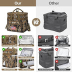 Maelstrom Tactical Lunch Box for Men, 23L Insulated Lunch Bag, Expandable Double Deck Cooler Bag, Lightweight Leakproof Tote Bag With Side Tissue Pocket, Suit For Men and Women, Camouflage