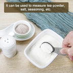 Stainless steel coffee scoop 2-piece set (1 tbsp, 2 tbsp) durable Tablespoon, ergonomic measuring spoon, Suitable for small and large jars，short-handled spoon (Black)