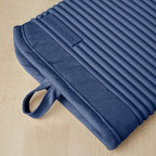KITCHENAID Ribbed Soft Silicone Oven Mitt 2-Pack Set, 7.5"x13", Blue Willow