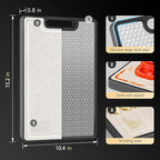 Titanium Cutting Boards for Kitchen, Cutting Board Double Sided Food Grade, Pure Titanium and Wheat Straw PP, Dishwasher Safe Easy to Clean Size 15”×10”