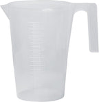 SP Bel-Art Tall Form 1000ml Polypropylene Graduated Pitcher, 10ml, Chemical-Resistant Measure Pitcher, Heat-Resistant to 121°C, Durable Shatterproof Design for Lab, Kitchen, and Industrial Use