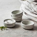 Staub Ceramic Dinnerware 4-pc Condiment Dish Set - White Truffle