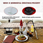 𝙐𝙥𝙜𝙧𝙖𝙙𝙚𝙙 Carafe Compatible With moccamaster KBG Brewers (89830), Compatible With moccamaster Carafe Replacement, 10-Cup/1.25L/40oz, Coffee Pot With Metal Ring, Includes Random Cleaning Brush.