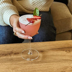 MORA Pure Nick and Nora Glasses, Set of 4-6oz - Smaller Cocktail Glass for Bijou, Old Pal, Aperitifs, Negroni, Vermouth, Wine, etc. Hand Blown Premium Crystal - Classic Bartender Mixology Glassware