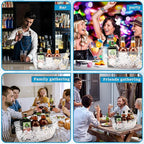 2Pcs Clear Ice Buckets for Parties, 5.5L Acrylic Champagne Bucket with Scoop, Mimosa Bar Supplies, Plastic Tub for Drinks, Cocktail Bar, Wine, Beer, Soda,Beverage,Cooler