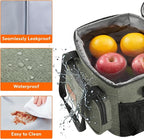 Lifewit Medium Lunch Bag Insulated Lunch Box Soft Cooler Cooling Tote for Adult Men Women, Dark Green 12-Can (9L)