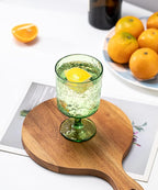 KX-WARE Iceberg Acrylic All-Purpose Wine Glasses, 12-ounce Plastic Stem Wine Glasses, set of 8 Multicolor