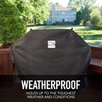 Kenmore 3-Burner Outdoor BBQ Grill | Liquid Propane Barbecue Gas Grill Bundle with Grill Cover