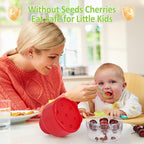 Cherry Pitter Tool, 7 Holes Multi Cherry Pitter Tool Pit Remover, 7-in-1 Cherry Seed Remover Quick, Portable Cherry Pitters Tool, Heavy-Duty Metal Cherry Core Pitter for Cherries Jam