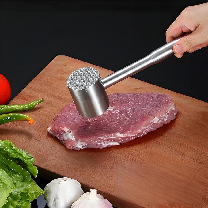 Premium Meat Tenderizer Mallet Tool for KitchenMeat,Mallet Meat Hammer Meat Beater for Tenderizing and Flattening Meat,Meat Pounder Tenderizer for Pounding Meats, Nuts, Shellfish.