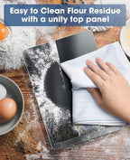 Nicewell Food Scale, 22lbs Digital Kitchen Grey Stainless Steel Scale Weight Grams and oz for Cooking Baking, 1g/0.1oz Precise Graduation,Tempered Glass (Dark Gray)