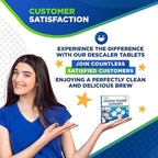 Coffee Machine Descaler Tablets – 24 Count, Coffee Maker Cleaner Tablets Compatible with All Major Brands Including Breville, Nespresso, Keurig, Ninja, Philips,Miele, Delonghi & more