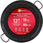 Enameled Paella Pan (Carbon Steel, 18 in - 46 cm (12 Servings))