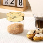 Airtight Glass Food Storage Containers, Kitchen Glass Canisters with Lids -Coffee Pasta Sugar Tea Snack Nuts Cookie Flour Food Container - Set of 2,Wide Mouth, One-Touch Locking Lids