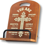 InnoBeta Christian Gifts for Women, Cookbook Stand for Kitchen Counter, Perfect Gift for Mom, Grandma on Birthday, Adjustable Tablet Recipe Book Holder, Unique Kitchen & Home Decor