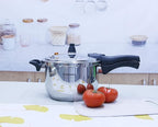 Stainless Steel Pressure Cooker with Steamer Basket, Faster Cooking and Safety Pressure Release (7-Liter)