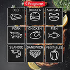 T-Fal OptiGrill Stainless Steel XL Electric Grill 6 Servings 9 Intelligent Automatic Cooking Modes 1800 Watts Nonstick Removable Plates, Dishwasher Safe, Indoor, Frozen Food