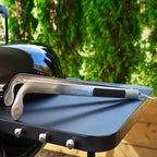 SnS Grills Slow ‘N Sear Cherry Picker Charcoal Tongs with Rubber Handle - Long, Durable Metal Tongs with Angled Head for BBQ, Grilling, and Outdoor Cooking